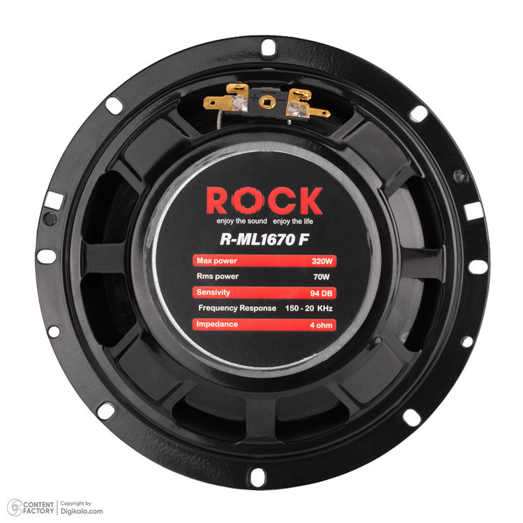 اسپیکر پشت خودرو راک مدل RML1670F سایز 7 اینچ بسته 2 عددی